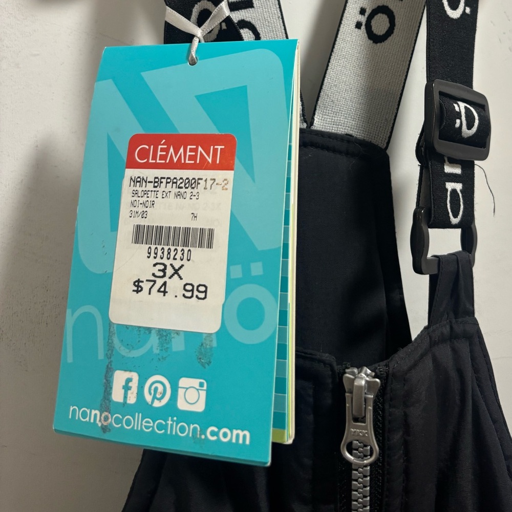 Nano Black Snow Bibs